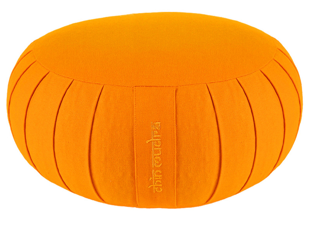 Zafu Confort 100% coton Bio - Epeautre Orange Safran - Presque Parfaits