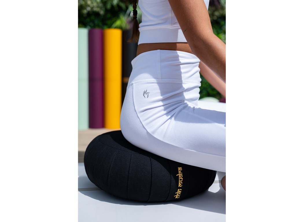 Zafu Confort 100% coton Bio - Kapok Noir