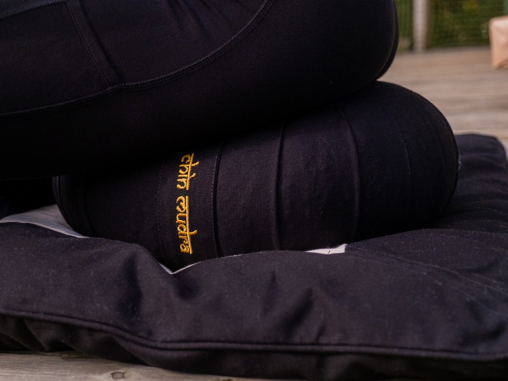 Zafu Confort 100% coton Bio - Kapok Noir