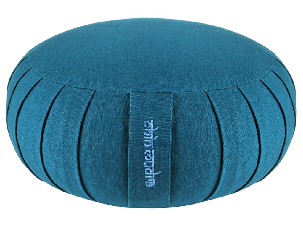 Zafu Confort 100% coton Bio - Kapok Bleu