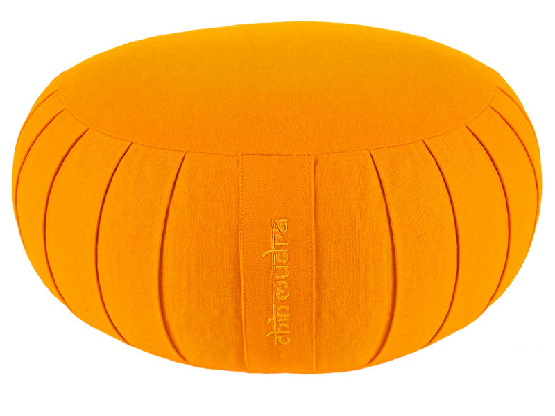 Zafu Standard 100% coton Bio Kapok Orange Safran