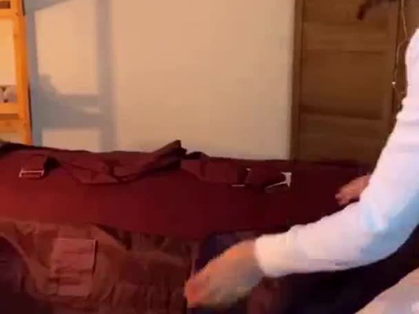 Article de Yoga Tapis de massage 100% coton Bio - Bordeaux 200cm x 100cm